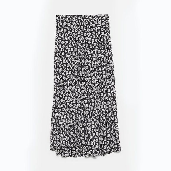 Zara - Floral Print midi skirt - Picture 4 of 5